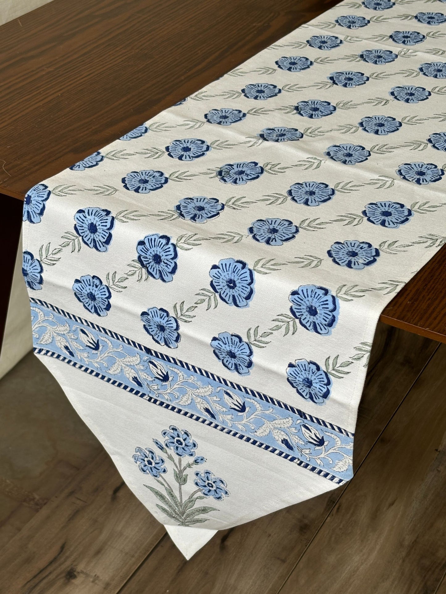 Aab-e-Gul Cotton Table Runner