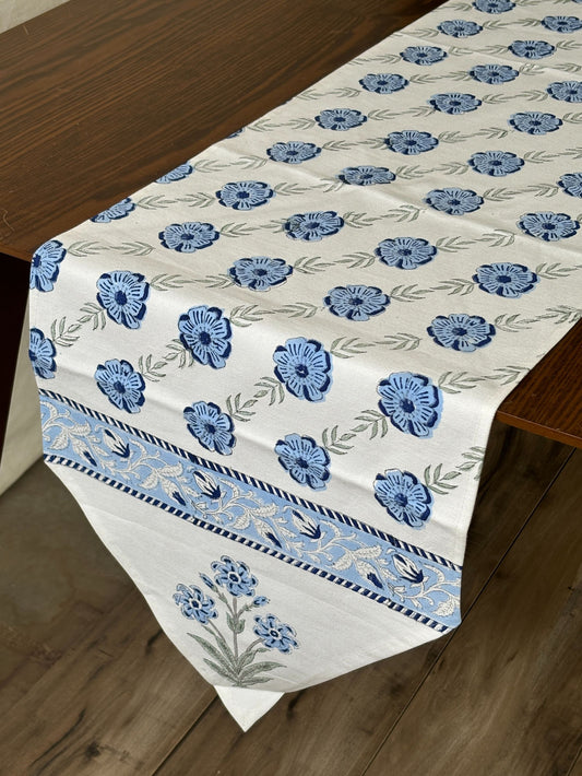 Aab-e-Gul Cotton Table Runner