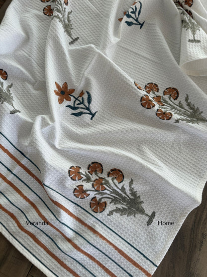Burnt Blossom Bath Towel