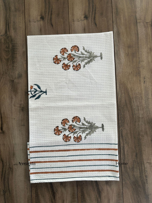 Burnt Blossom Bath Towel