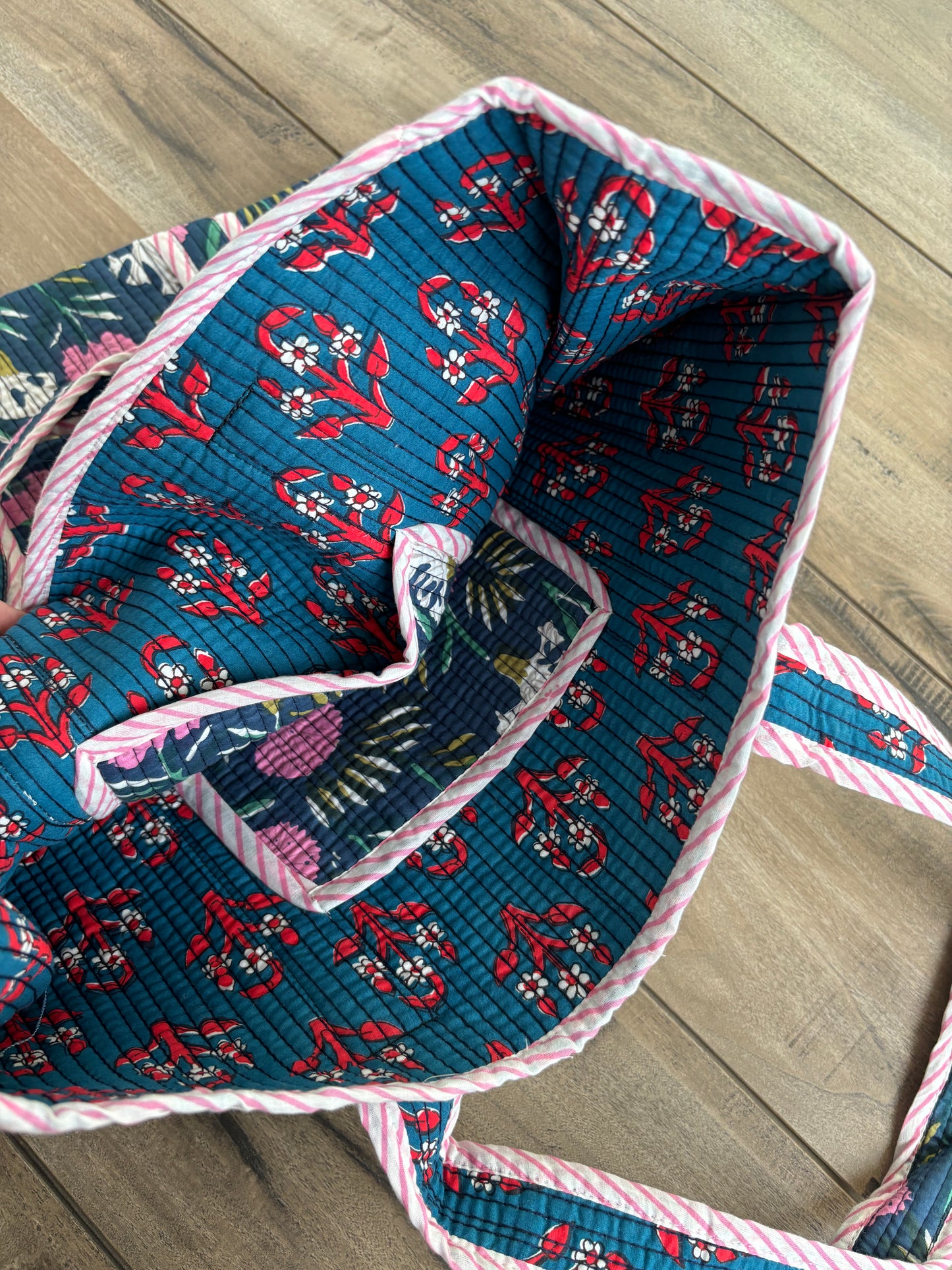 Phool Patta Cotton Tote Bags