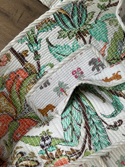 Jungle Parade Cotton Tote Bags