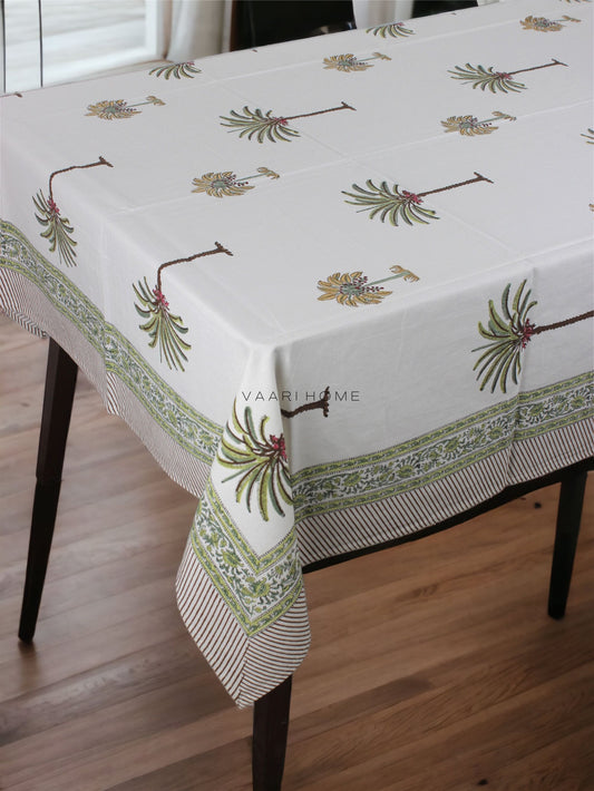 Palm print table cover