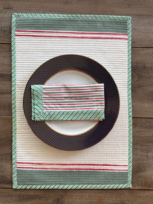 Palm Retreat Quilted Placemat & Napkin Set