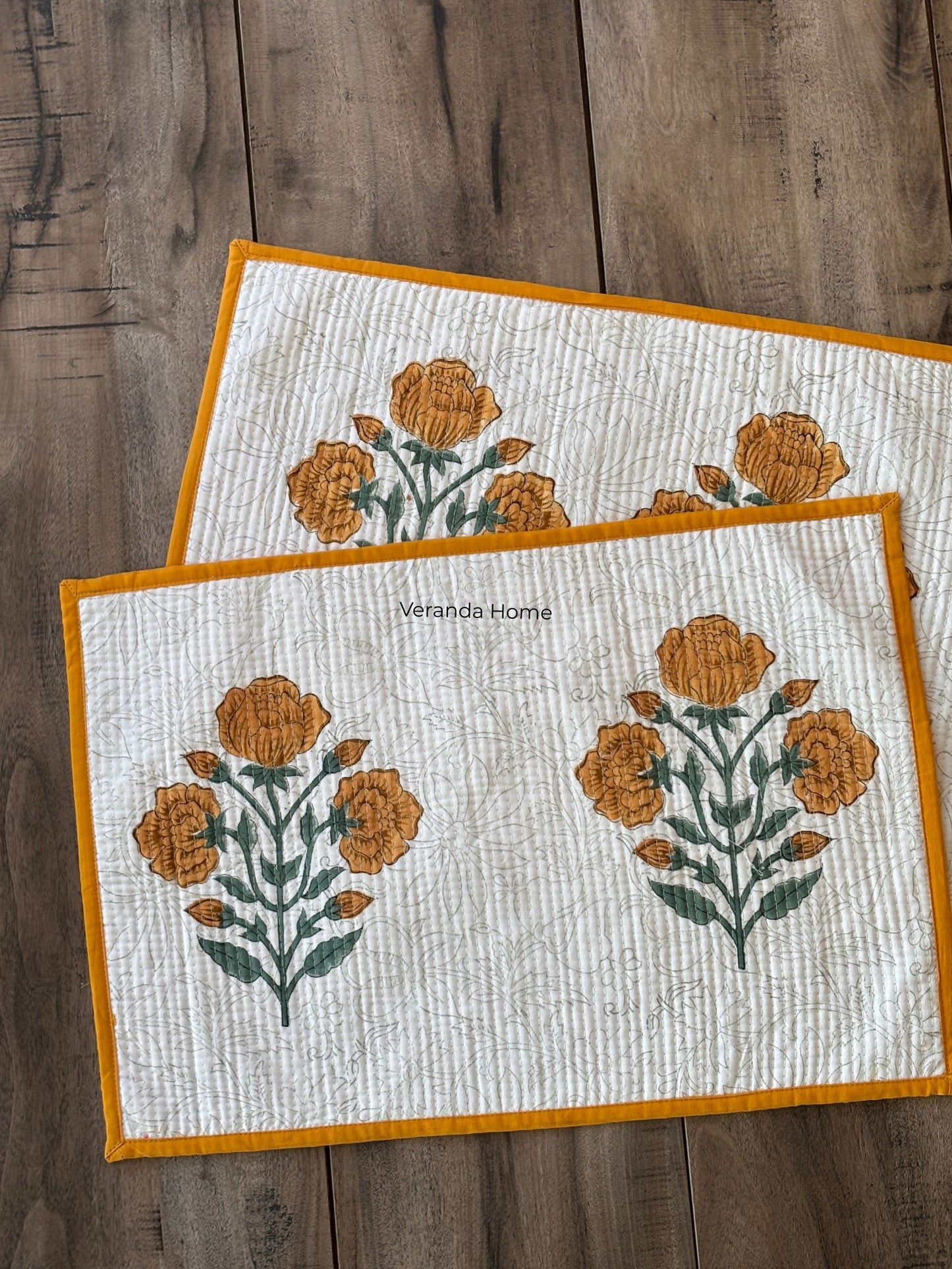 Sunshine Quilted Placemat & Napkin Set