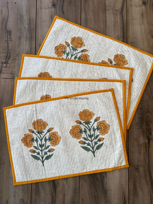 Sunshine Quilted Placemat & Napkin Set