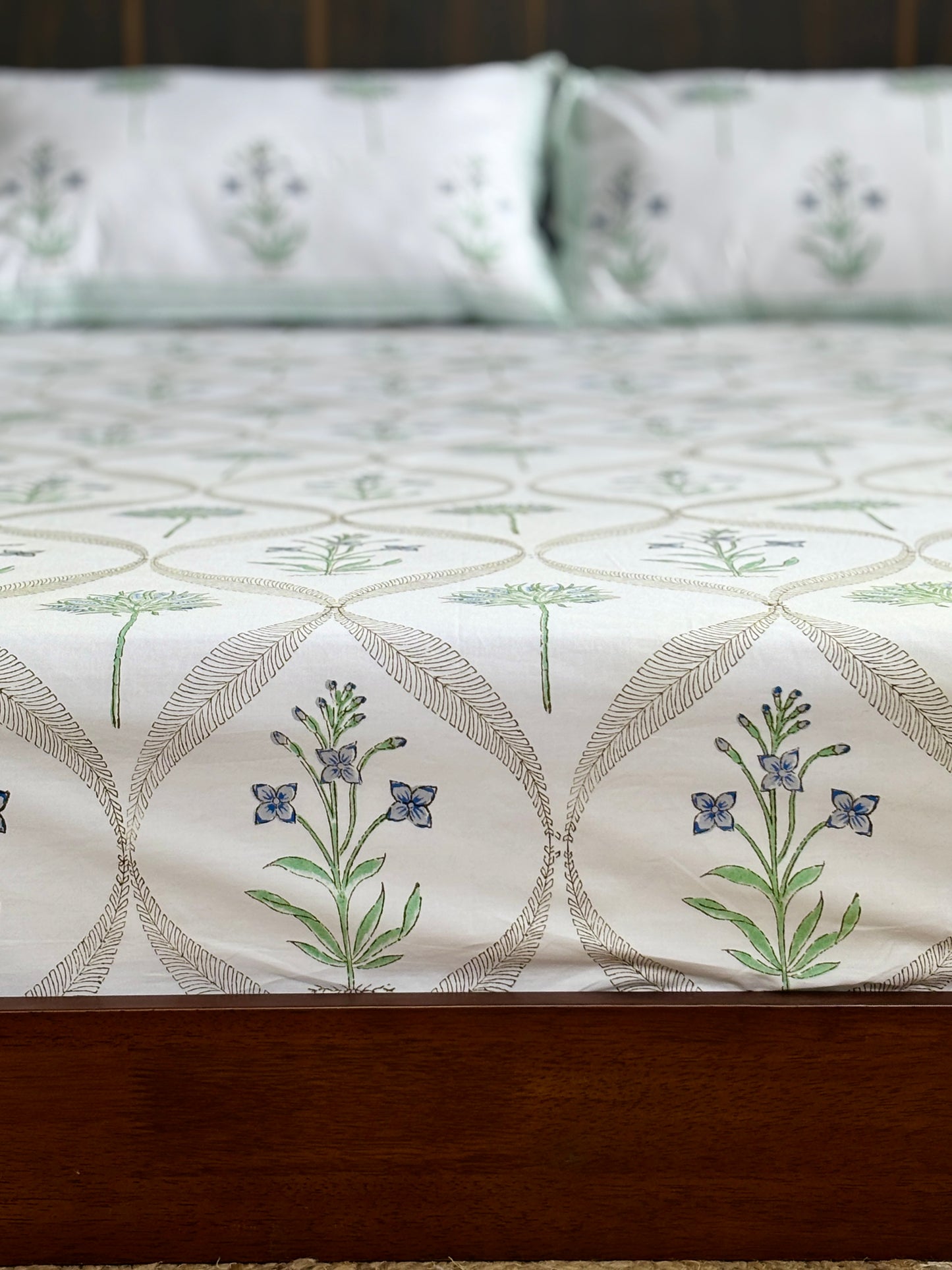 Phulkari Cotton Bedsheet