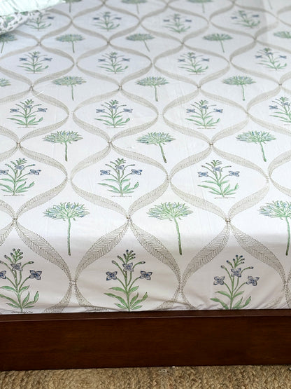 Phulkari Cotton Bedsheet