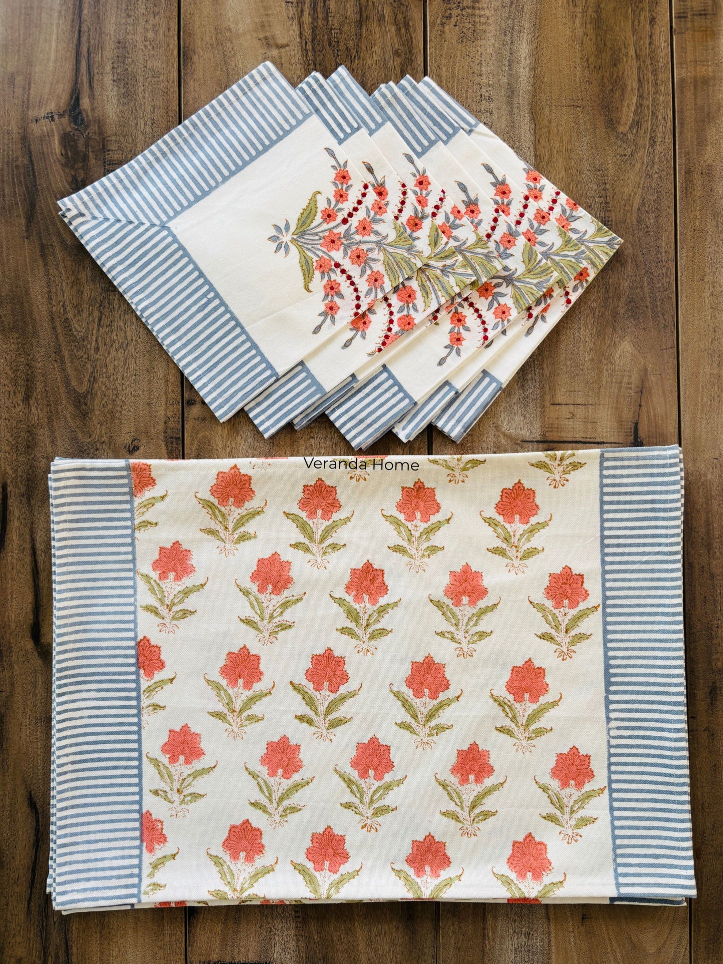 Coastal Garden Placemat & Napkin Set