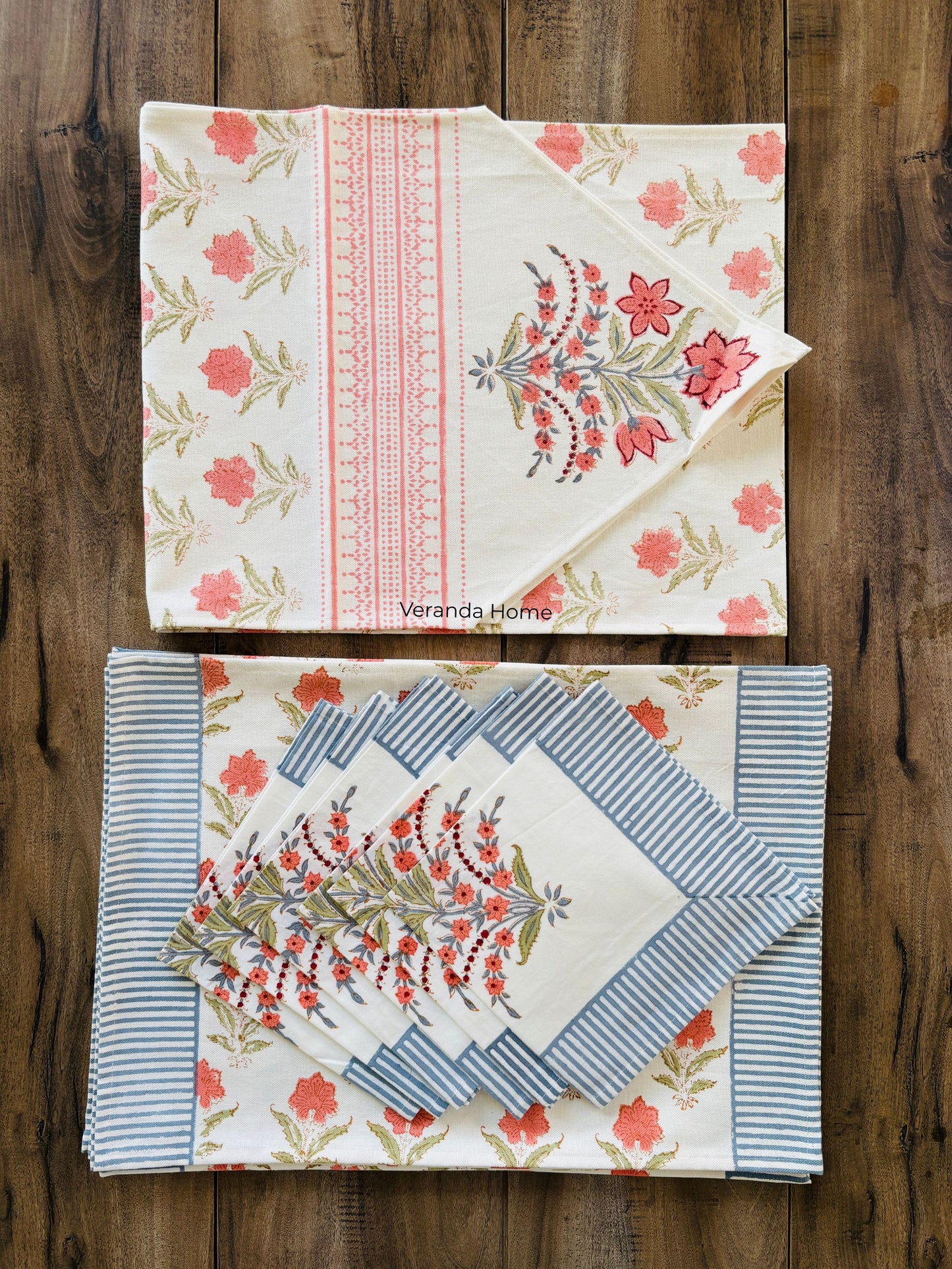 Coastal Garden Placemat & Napkin Set
