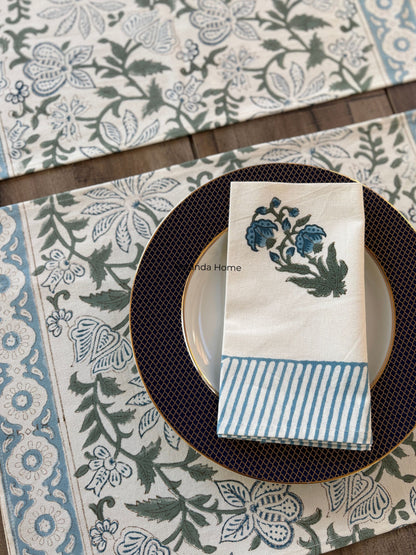 Coastal Garden Placemat & Napkin Set
