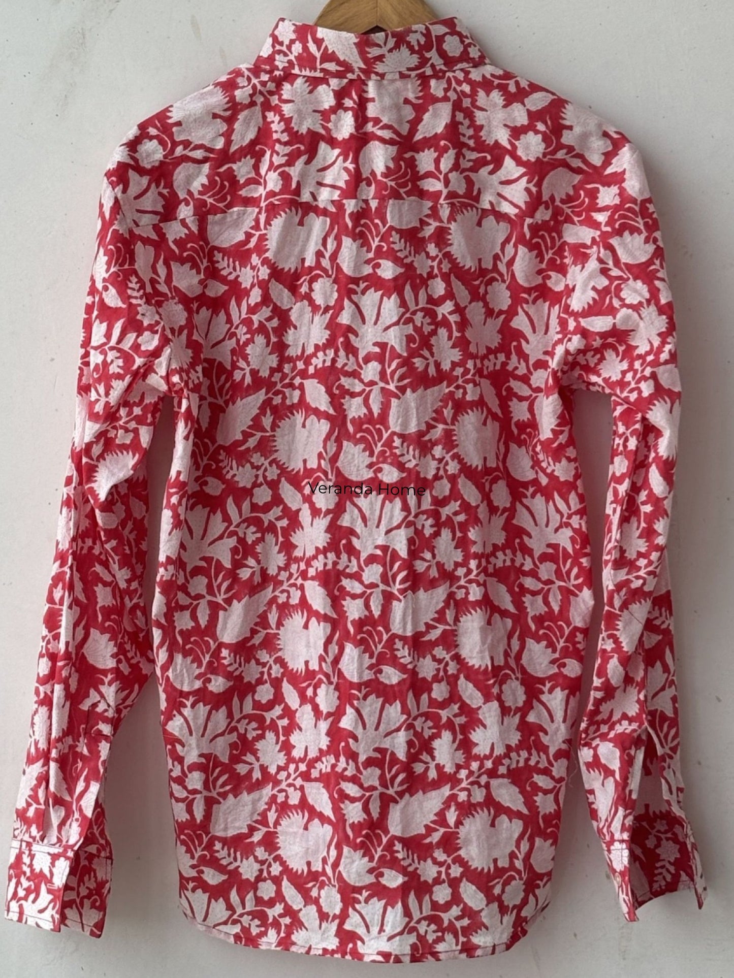 Gulnaar Red Floral Shirt