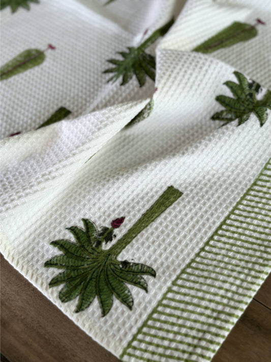 Zinnia cotton hand towels set