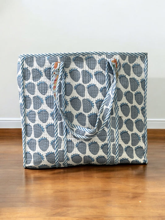 Blueberry Bagh Tote Bags