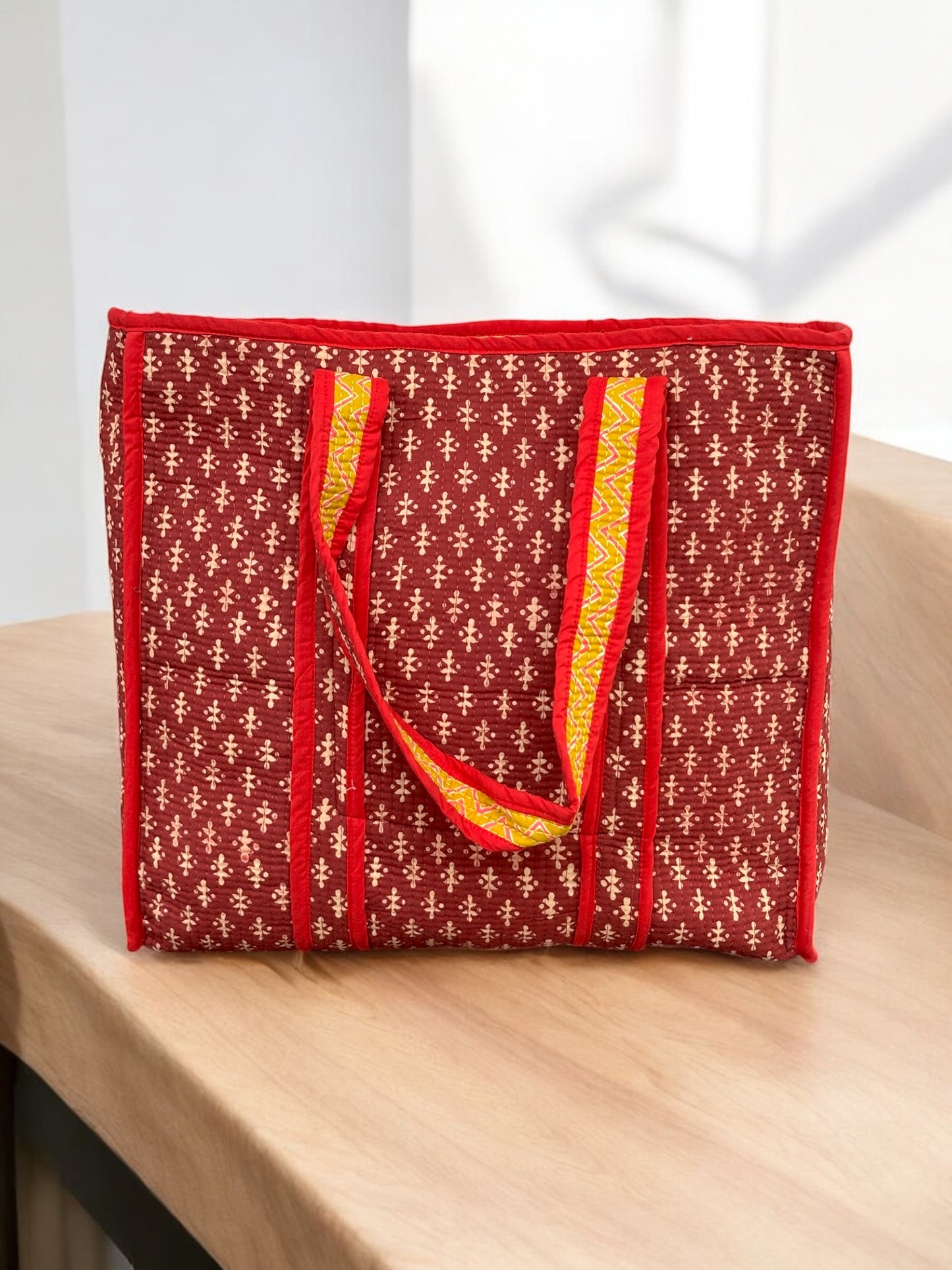 Rajasthan Rouge Cotton Tote Bags