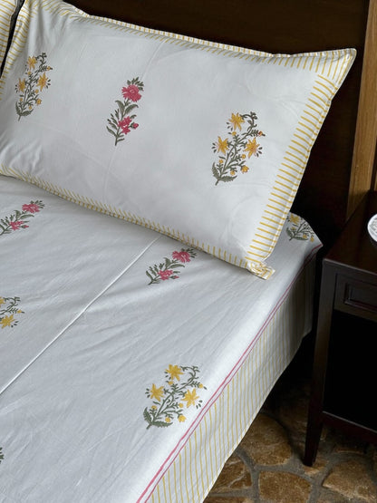 Sunset Flora Bedsheet