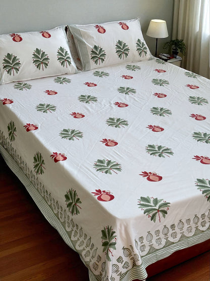 Anaar Cotton Bedsheet