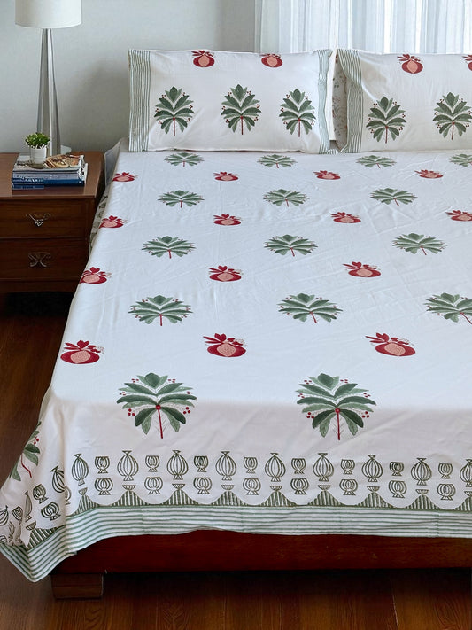 Anaar Cotton Bedsheet