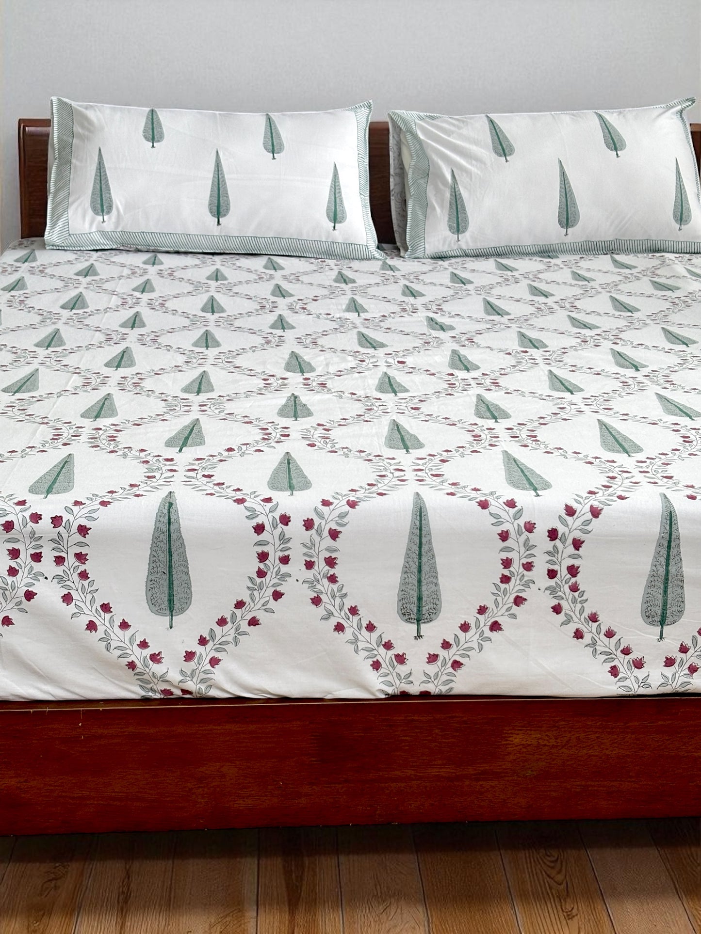 Baagh Jaali Cotton Bedsheet