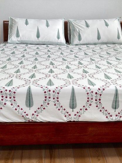 Baagh Jaali Cotton Bedsheet