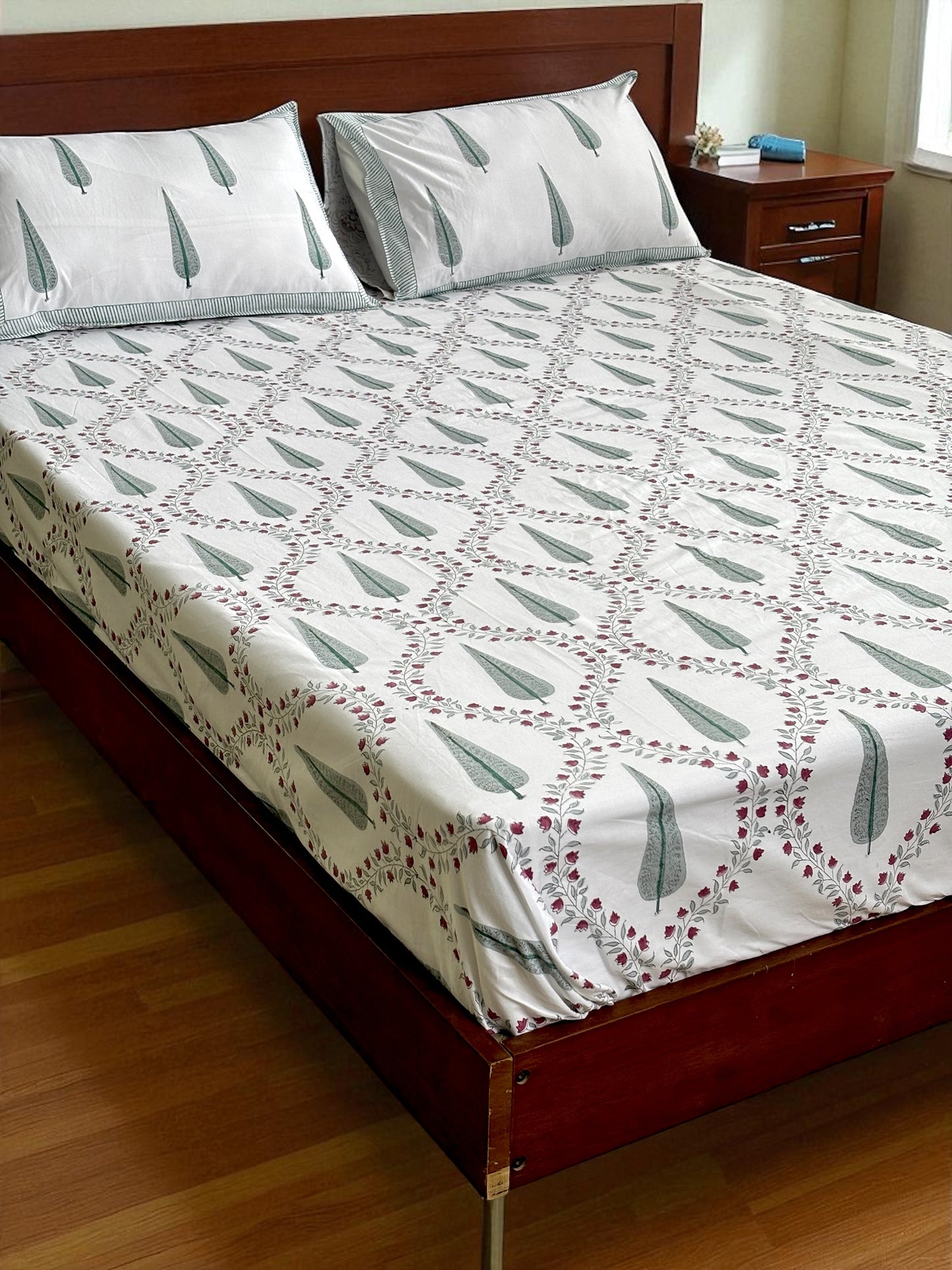 Baagh Jaali Cotton Bedsheet