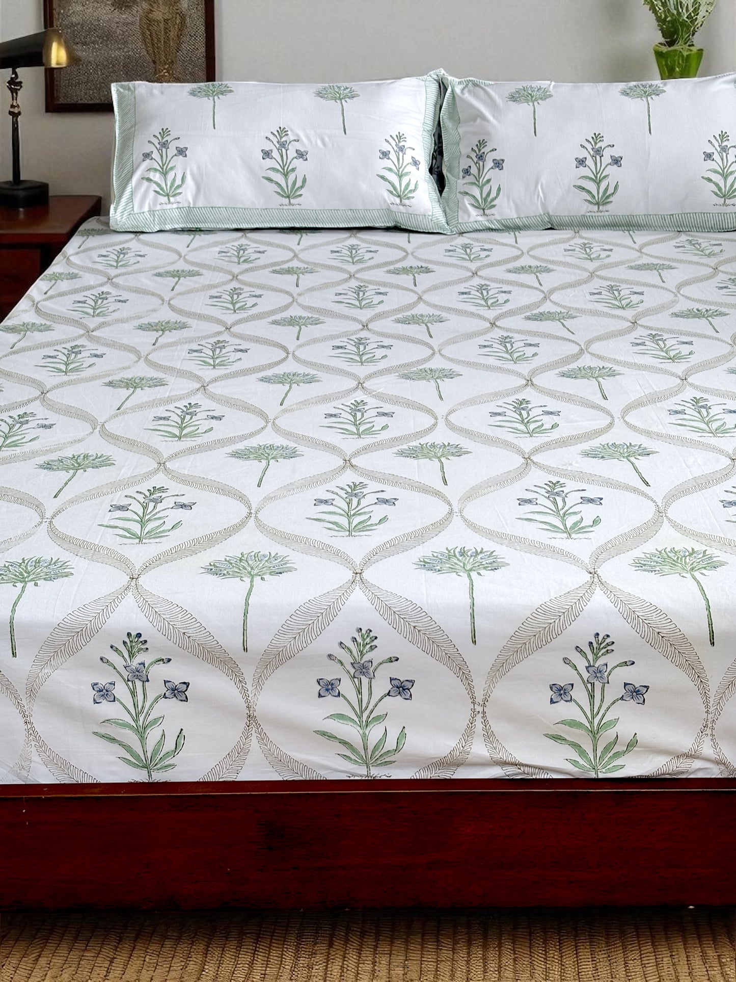 Phulkari Cotton Bedsheet