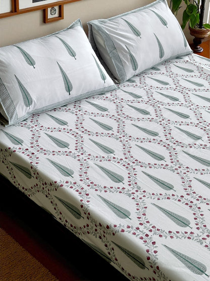 Baagh Jaali Cotton Bedsheet