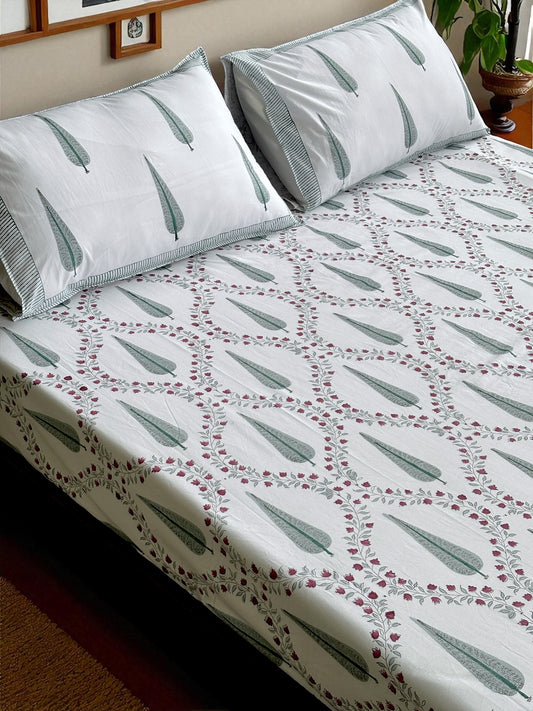 Baagh Jaali Cotton Bedsheet