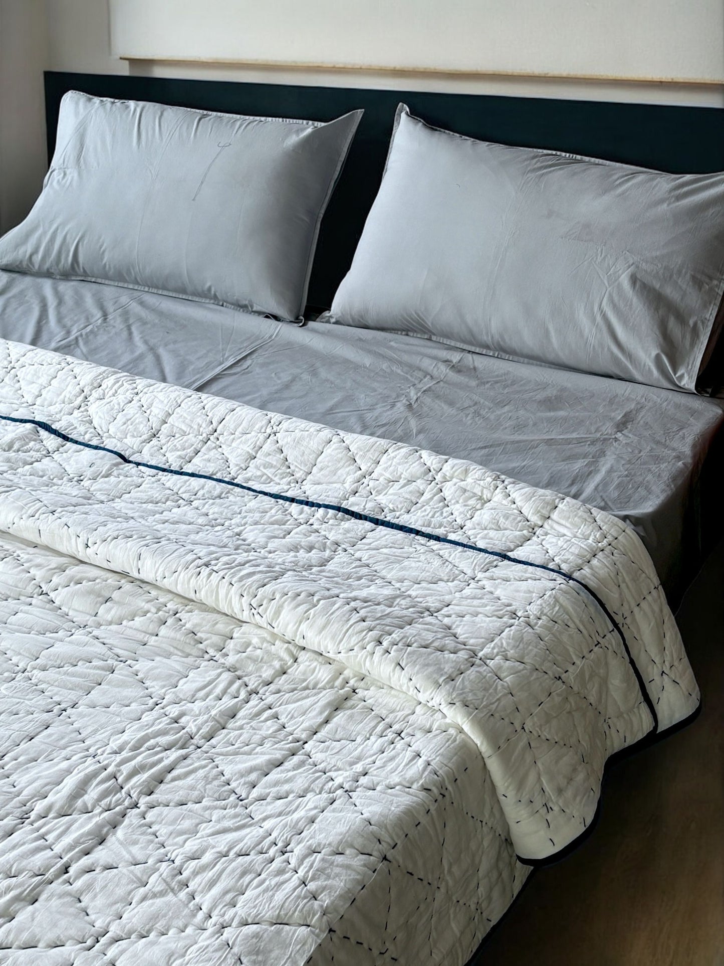 Cotton Diamond Kantha Quilts