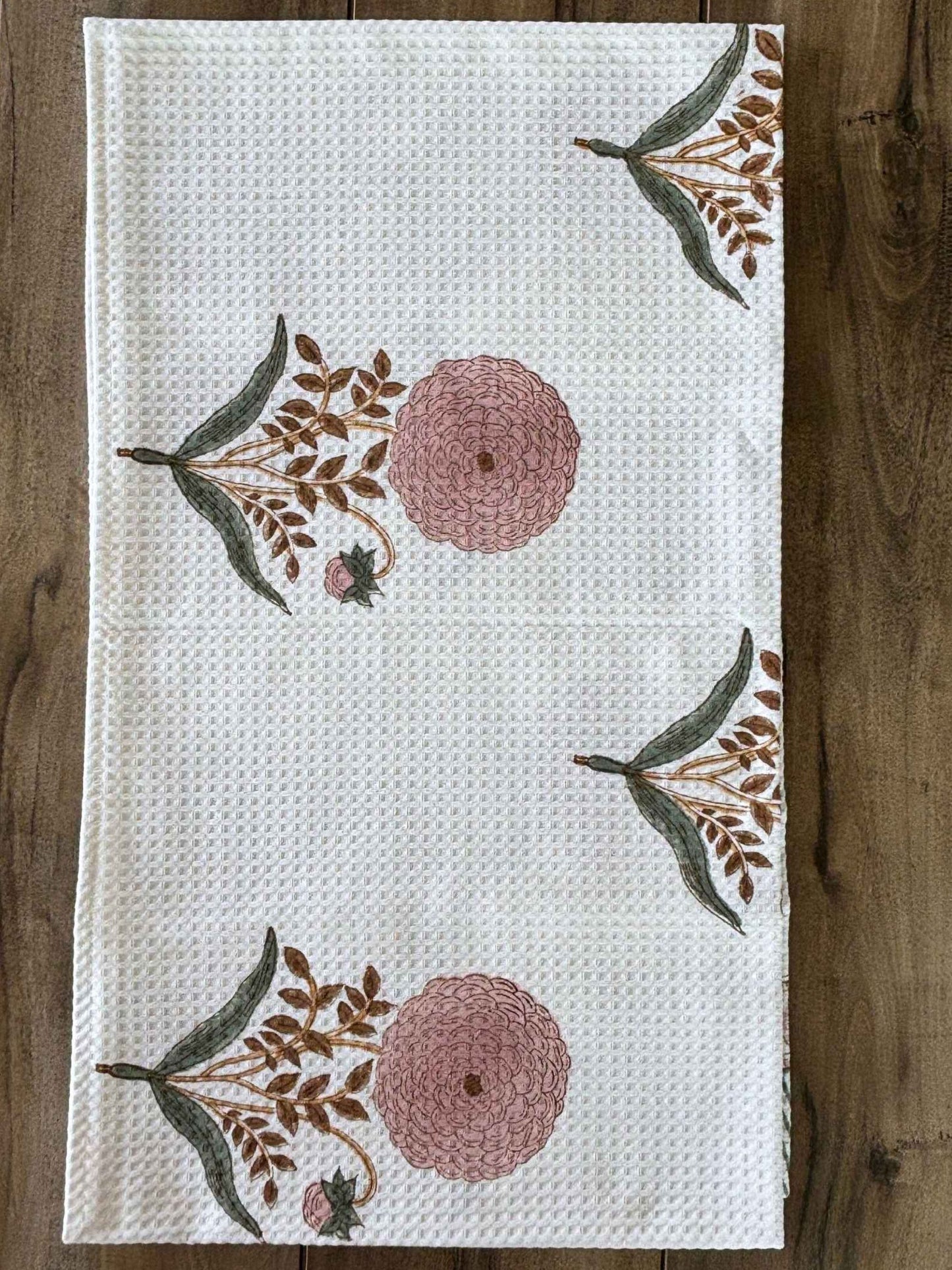 Pink cotton towel set