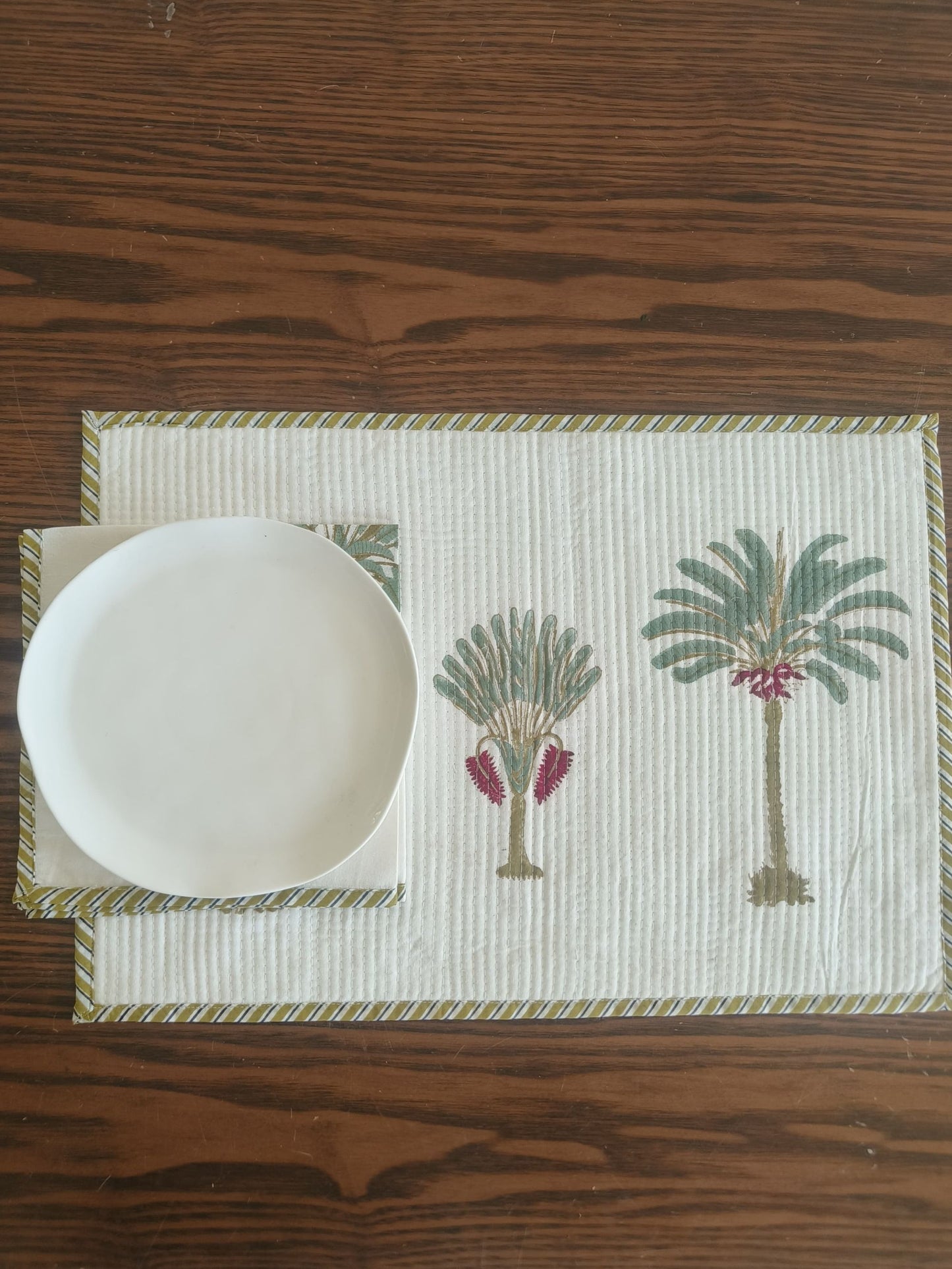 Floral Table mat & Napkin (set of 6 each)