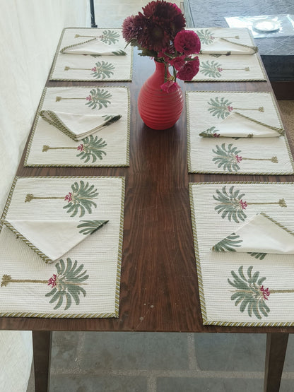 Floral Table mat & Napkin (set of 6 each)