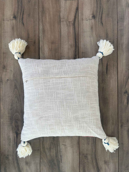 Big Petals Handloom Cushion Cover