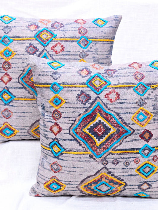 Cushion Cover Geometric Bohemian Pattern