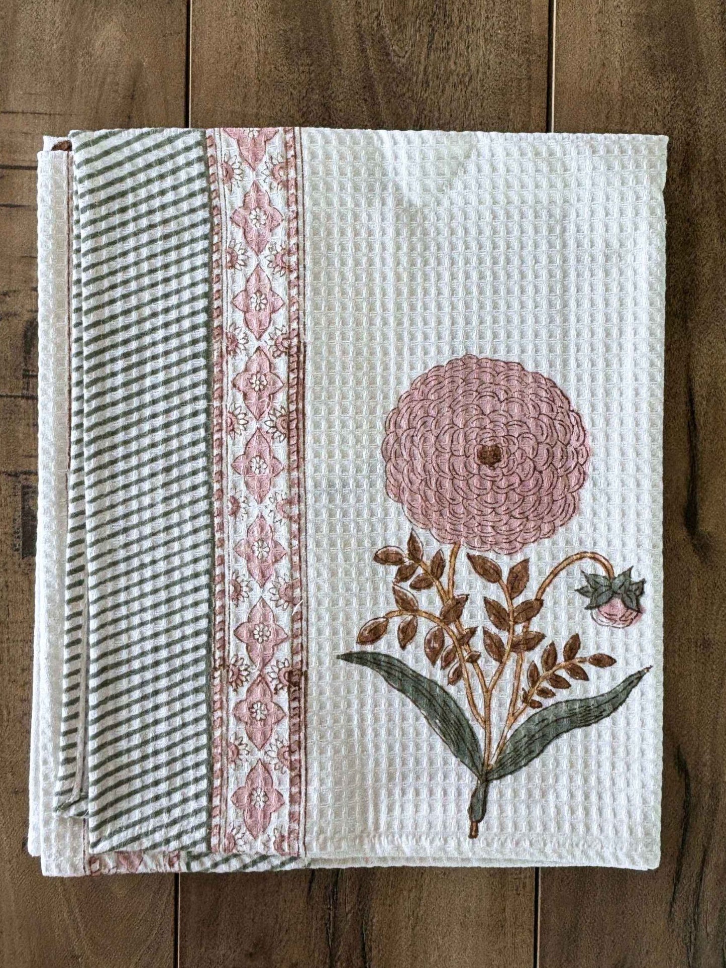 Pink cotton towel set