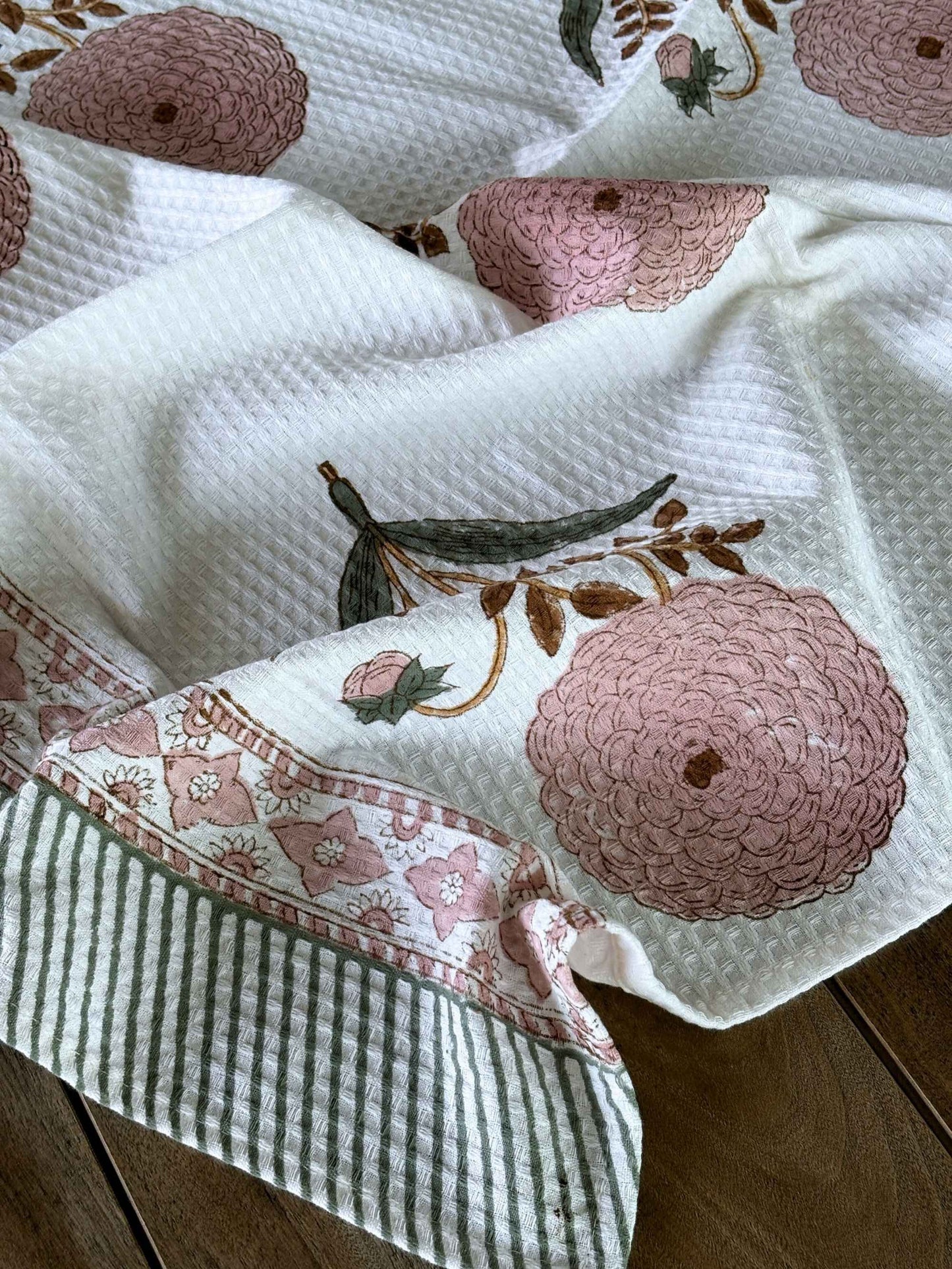 Pink cotton towel set