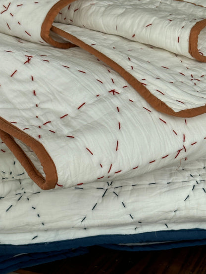 Quilted Cotton Kantha Quilts