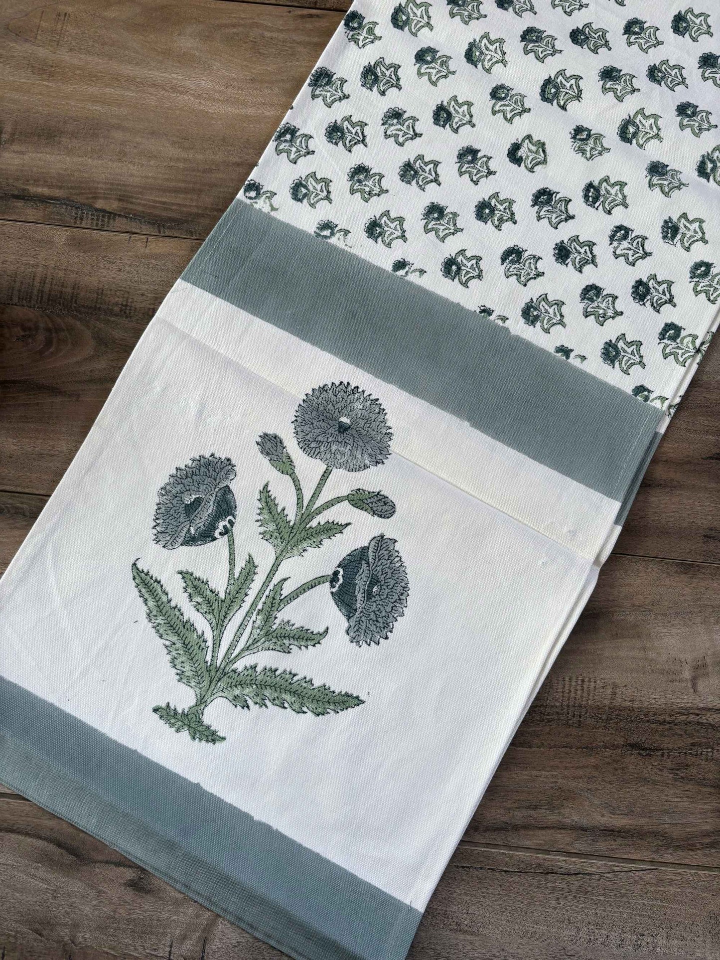 Block Print Cotton Table Runner