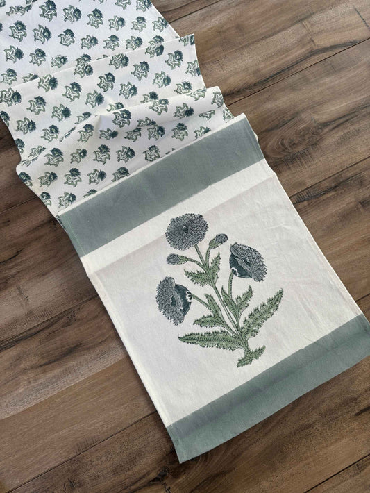 Block Print Cotton Table Runner