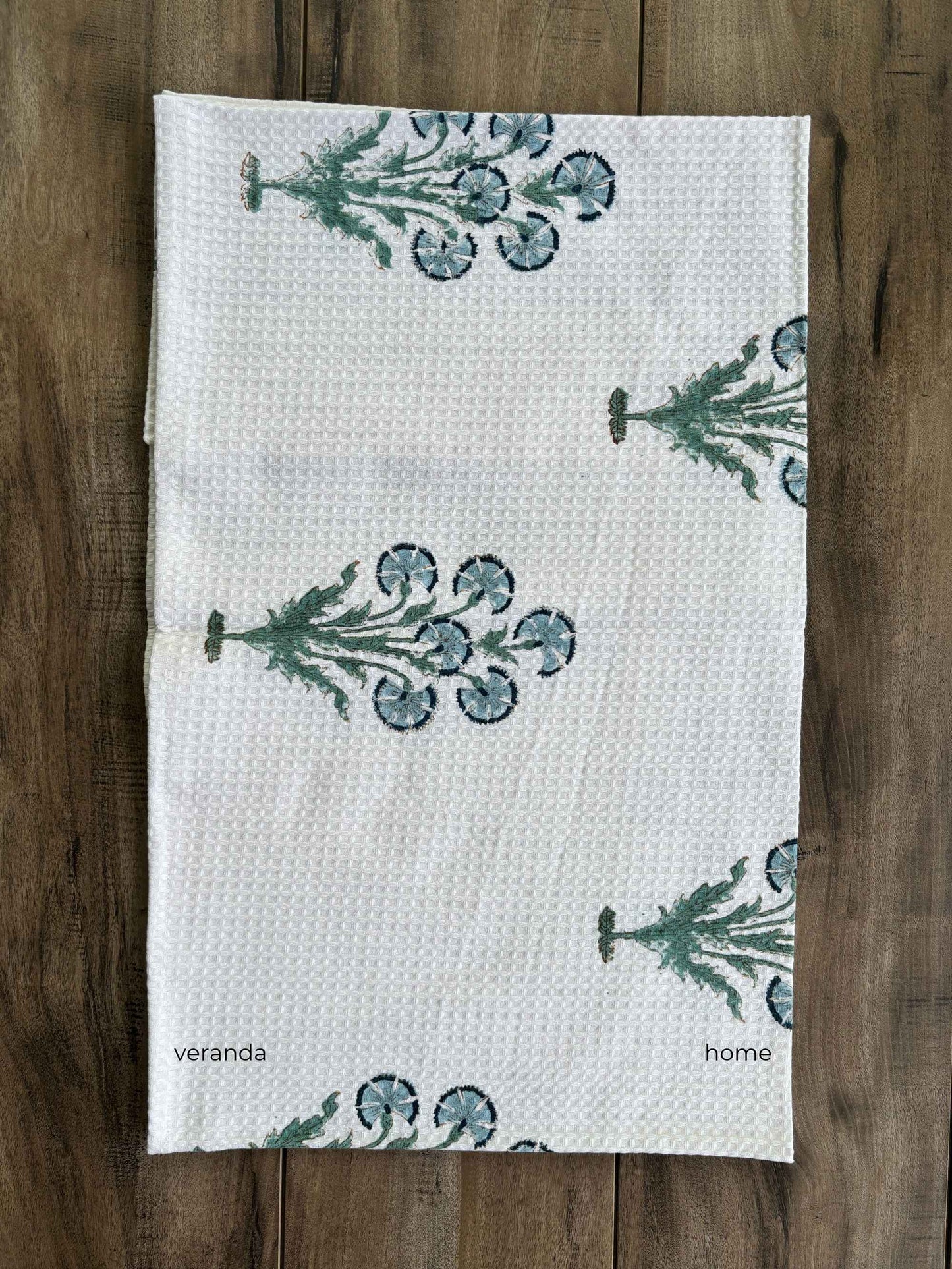 Persian Bloom Cotton waffle Bath Towel