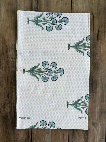 Persian Bloom Cotton waffle Bath Towel