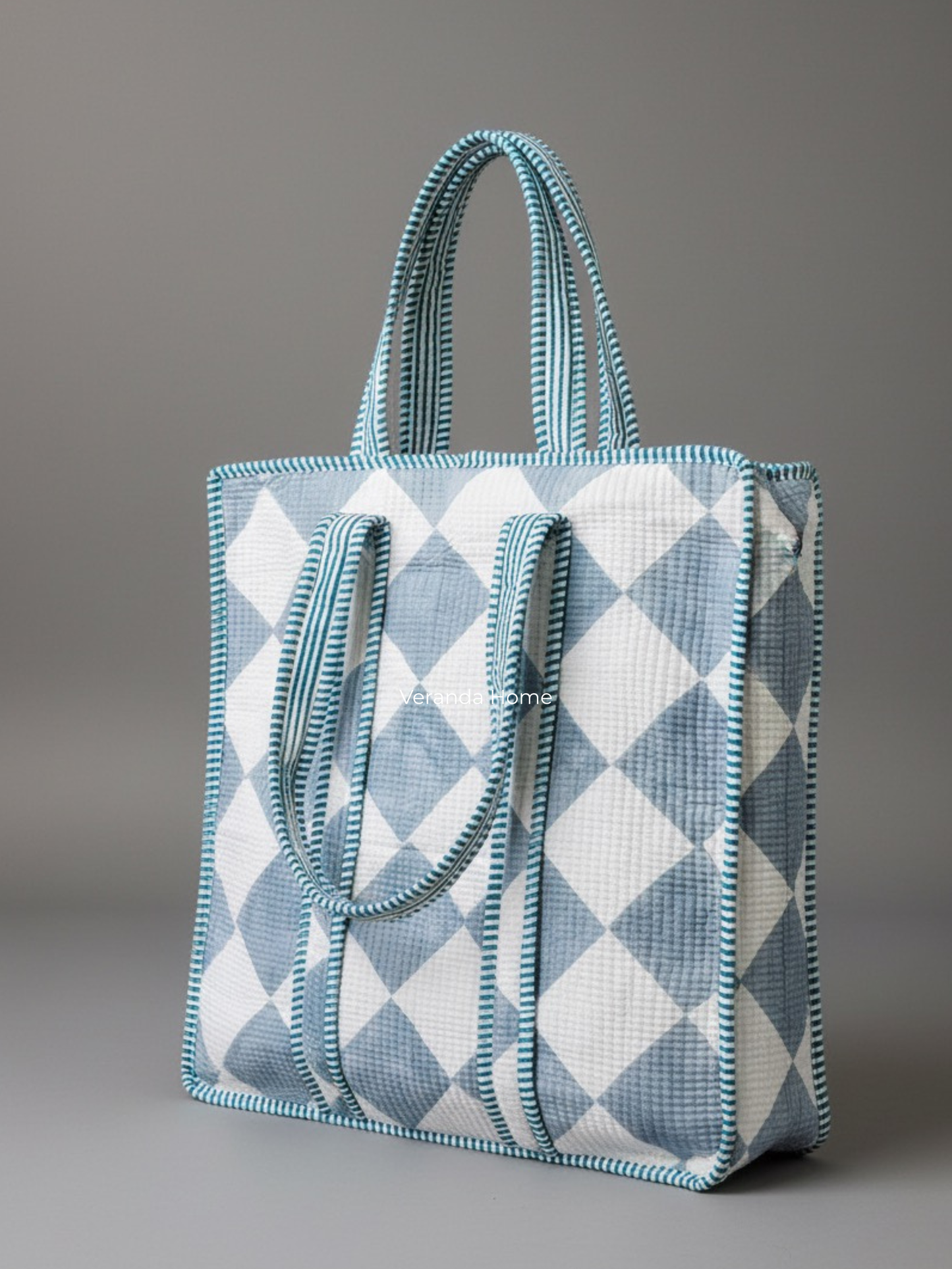 Harlequin Check Tote Bag