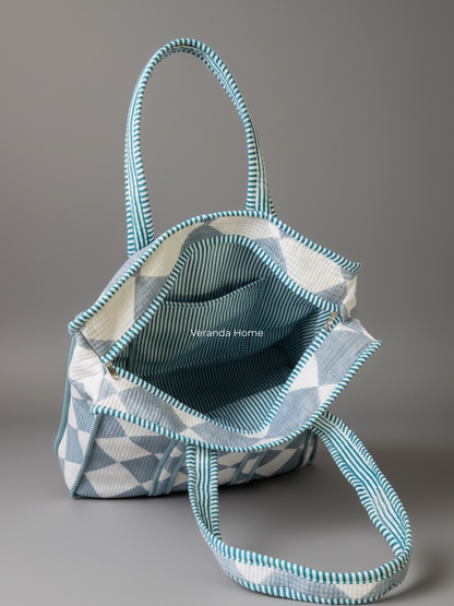 Harlequin Check Tote Bag