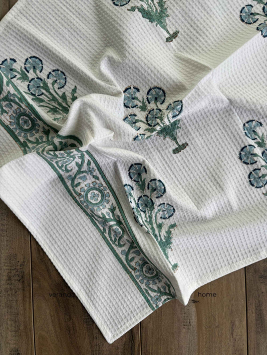 Persian Bloom Cotton waffle Bath Towel