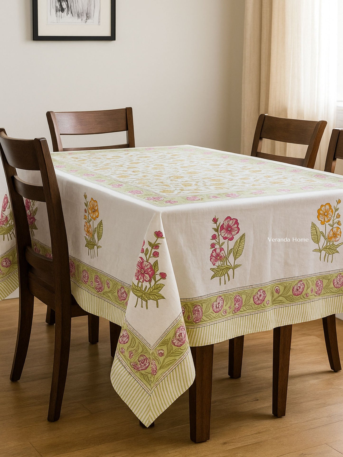 Marigold Meadow Cotton Tablecloth