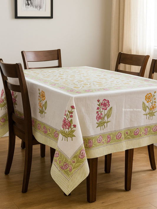 Marigold Meadow Cotton Tablecloth
