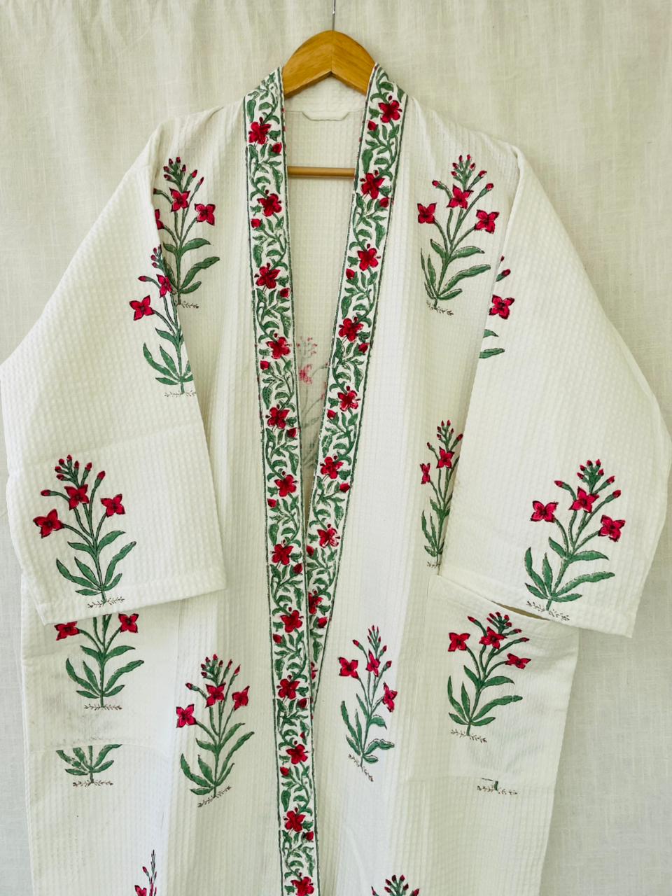 Red Blossom Heritage Bathobe