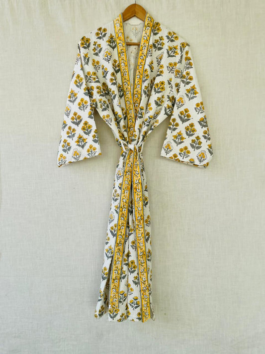 Haldi Phool (Turmeric Flower) Bathrobe