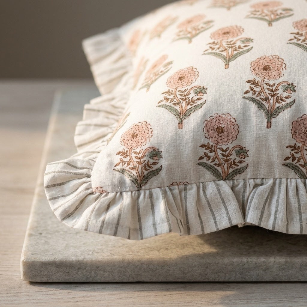 marigold Cushions with frills