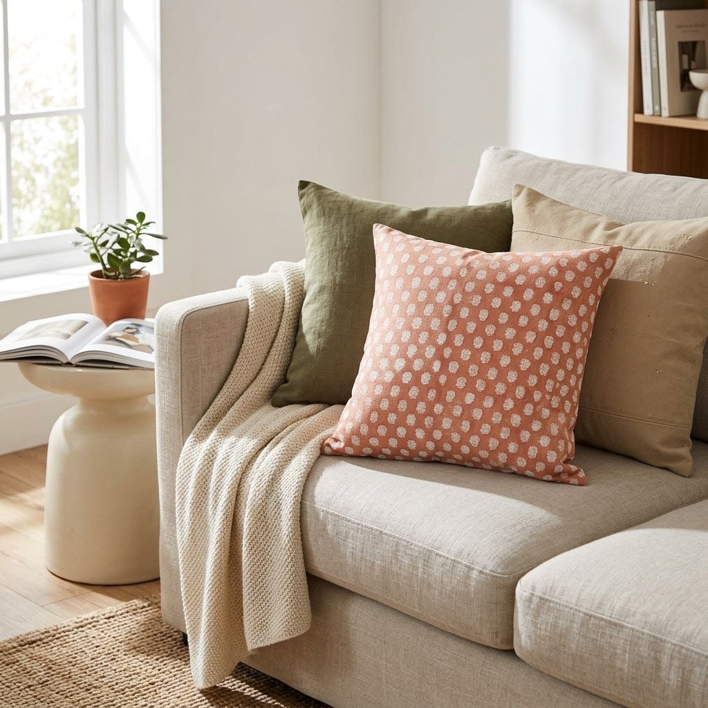 Surmai Buta Cushion cover